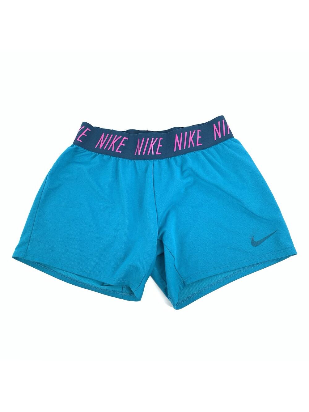 Nike Logo Waist Band Shorts Size Small Womens Blue Purple Athletic Running S